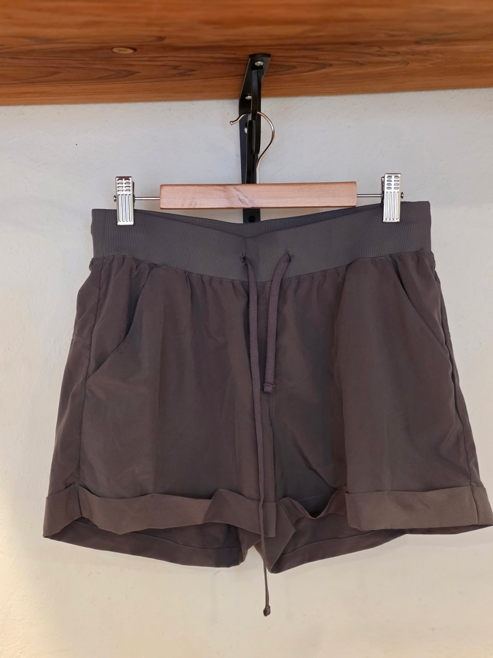 Zella Dark Taupe Athletic Drawstring Shorts